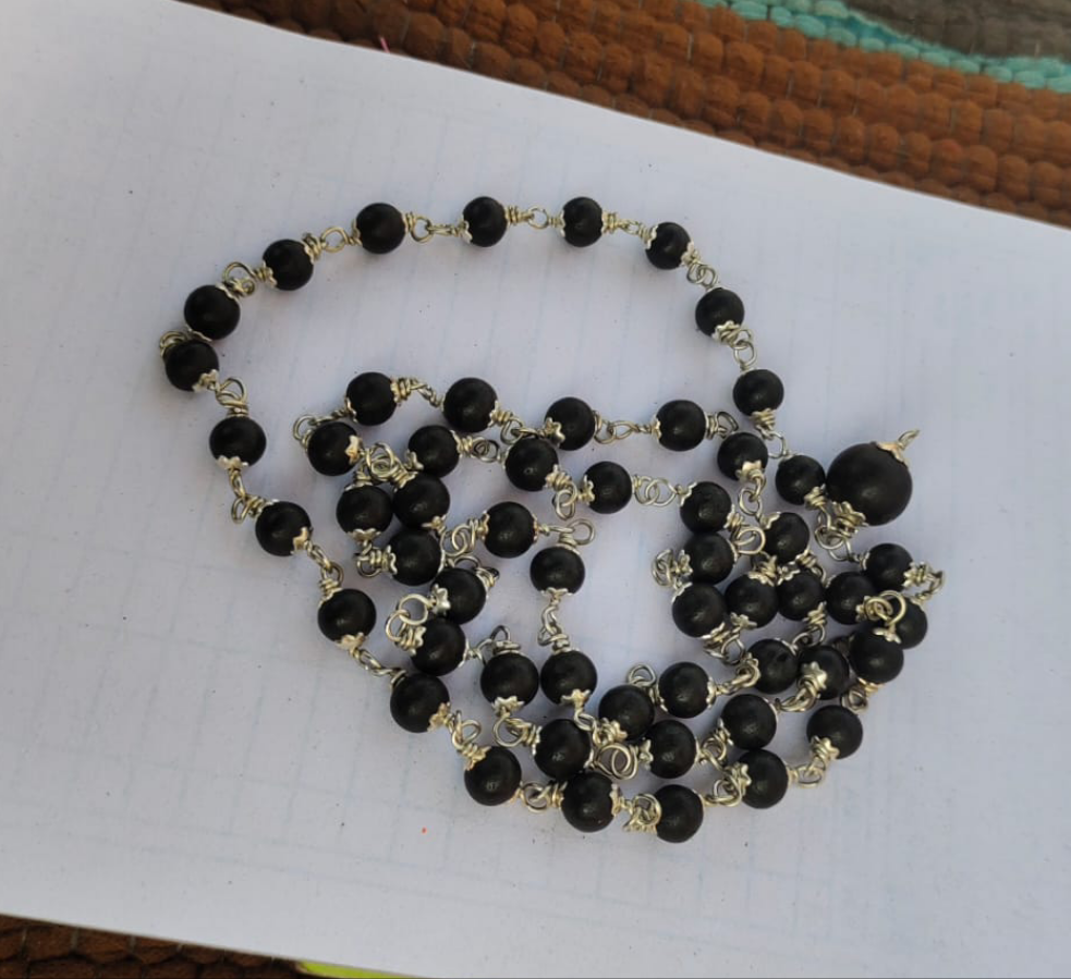 Original Karungali mala Silver mala