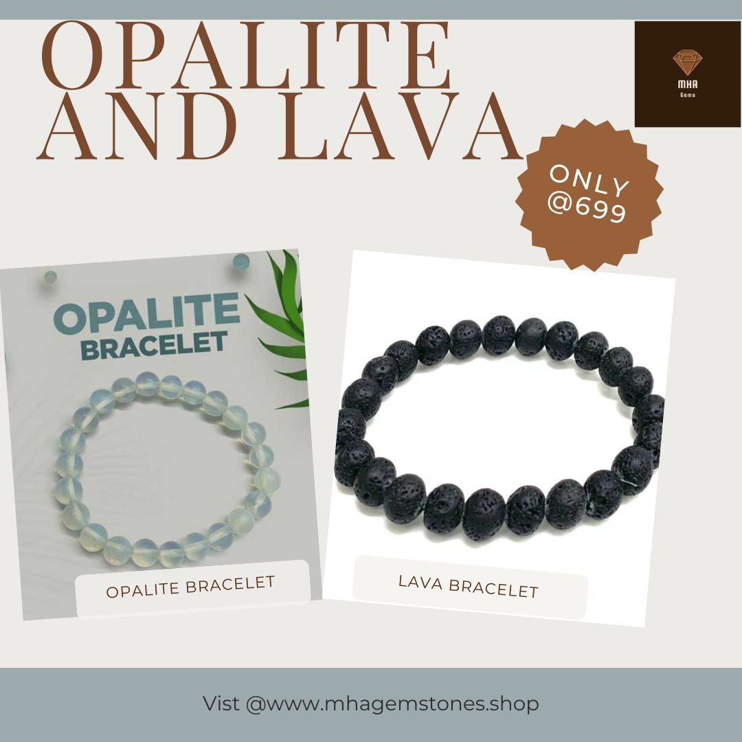 NATURAL OPALITE AND LAVA (WITH LAB TESTING REPORT)