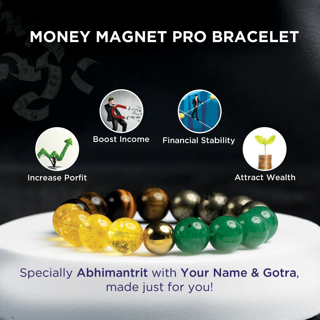 Money Magnet Pro Bracelet (Aventurine, Citrine, Tiger Eye, Pyrite)